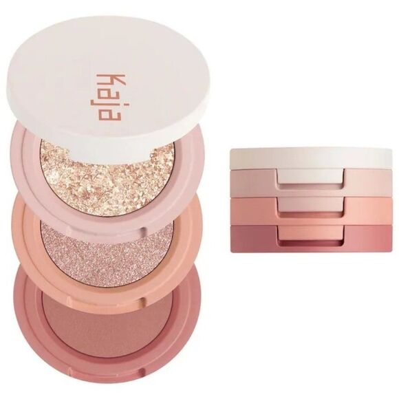🆕 Kaja Eye Bento Bouncy Eyeshadow Trio in Peach Madeline - Picture 1 of 9